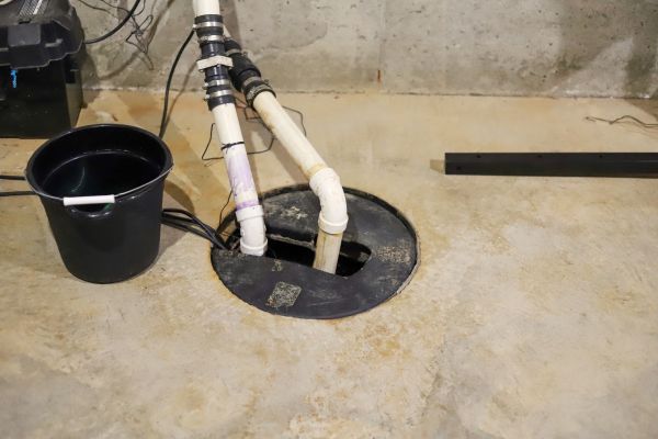 Basement Drainage Installation in Flint