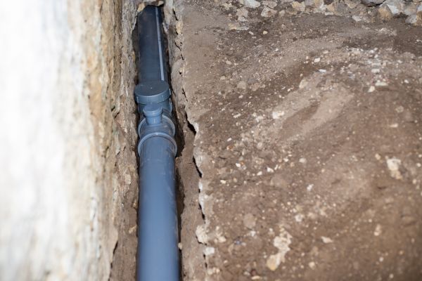 Drain Line Installation in Flint