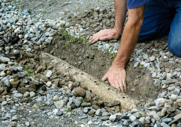 French Ditch Installation in Flint